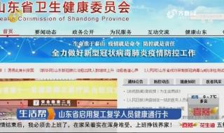 山东电子健康通行卡